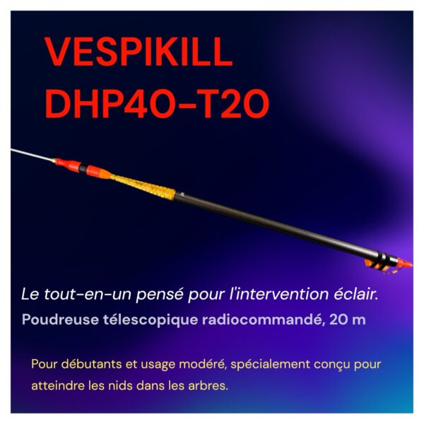 DHP40-T20 – Perche télescopique 20 m